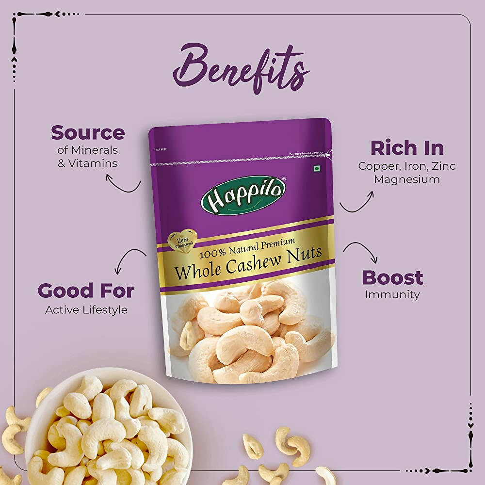 Happilo Premium Dry Fruits Combo (California Almonds, Raisins, Whole Cashews, Roasted Pistachios)