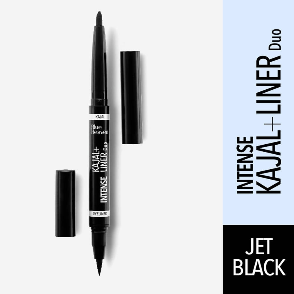 Blue Heaven Intense Kajal + Liner Duo Jet Black