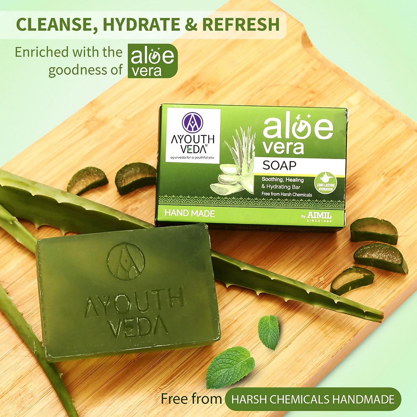 Ayouthveda Aloe Vera Bathing Soap