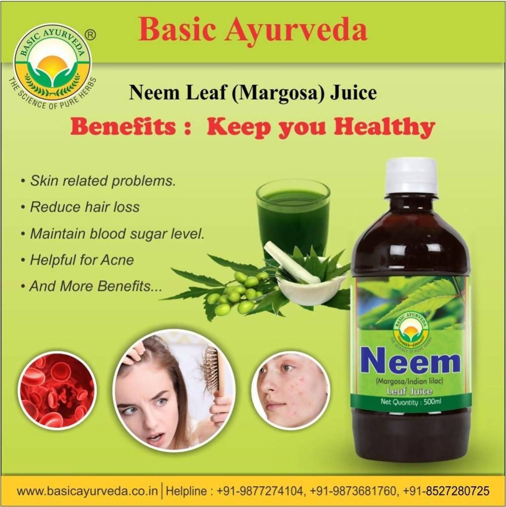 Basic Ayurveda Neem Leaf Margosa Juice