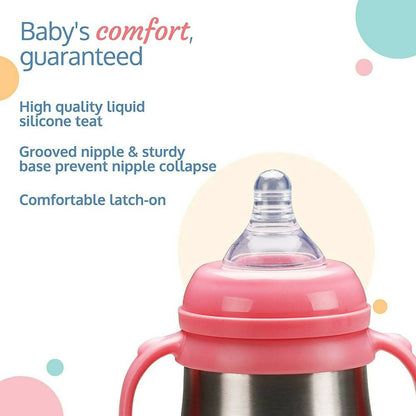 LuvLap Steel Feeding Baby Bottle