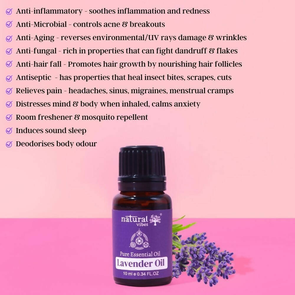 Natural Vibes Lavender Pure Essential Oil