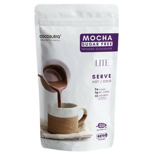 Cocosutra LiteSugar Free Mocha Drinking Chocolate Mix TrueCure