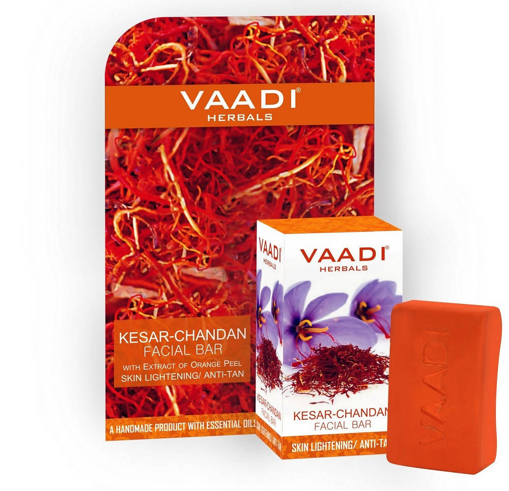 Vaadi Herbals Kesar Chandan Facial Bar With Extract Of Orange Peel TrueCure