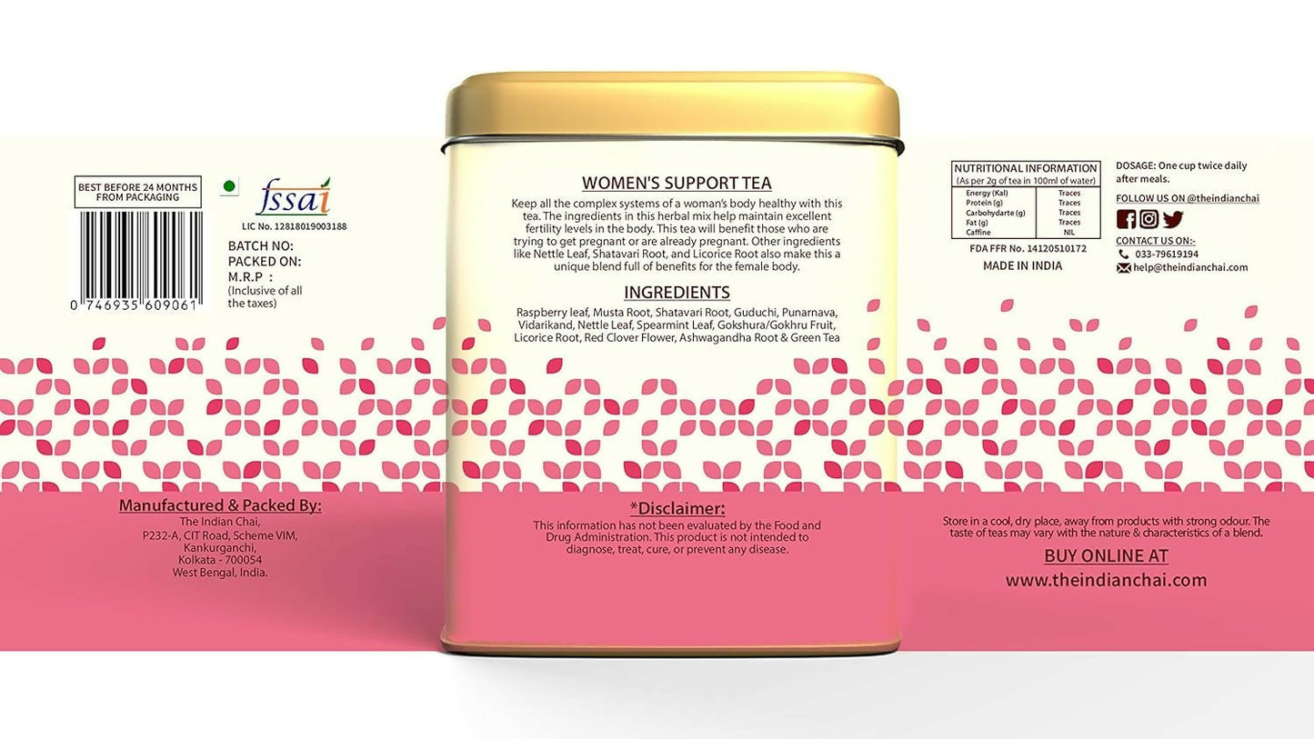 The Indian Chai  Womens Support Tea