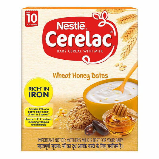 Nestle Cerelac Baby Cereal with Milk Wheat Honey Dates, Australia, Canada 