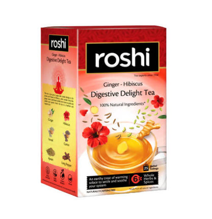 Roshi Ginger Hibiscus Digestive Delight Tea TrueCure