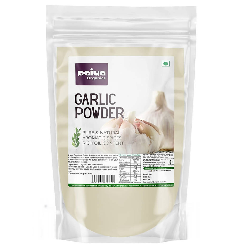 Paiya Organics Garlic Powder, Australia, Canada 