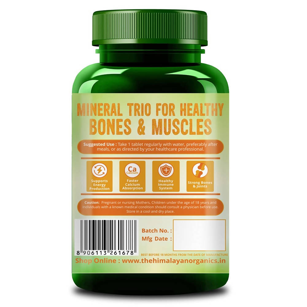 Himalayan Organics Calcium+Magnesium+Zinc D3 & B12 Tablets