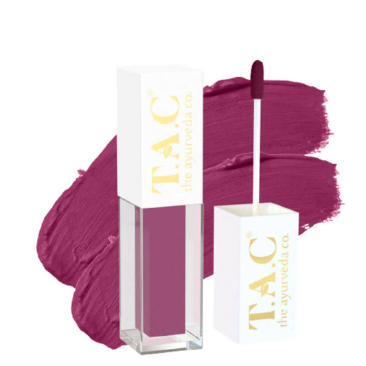 TAC The Ayurveda Co. Liquid Matte Velvet Mauve Lipstick TrueCure