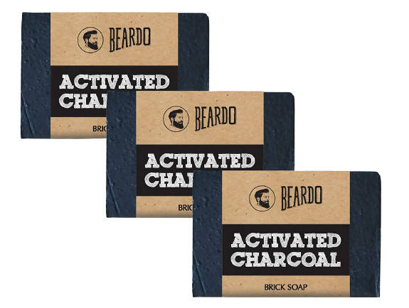 Beardo Activated Charcoal Brick Soap TrueCure