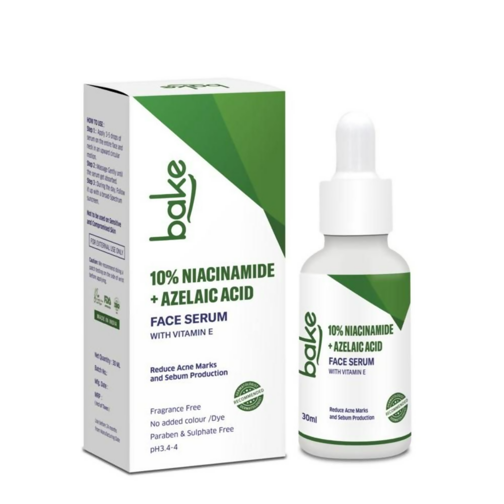 Bake 10% Niacinamide & Azelaic Acid Face Serum With Vitamin E