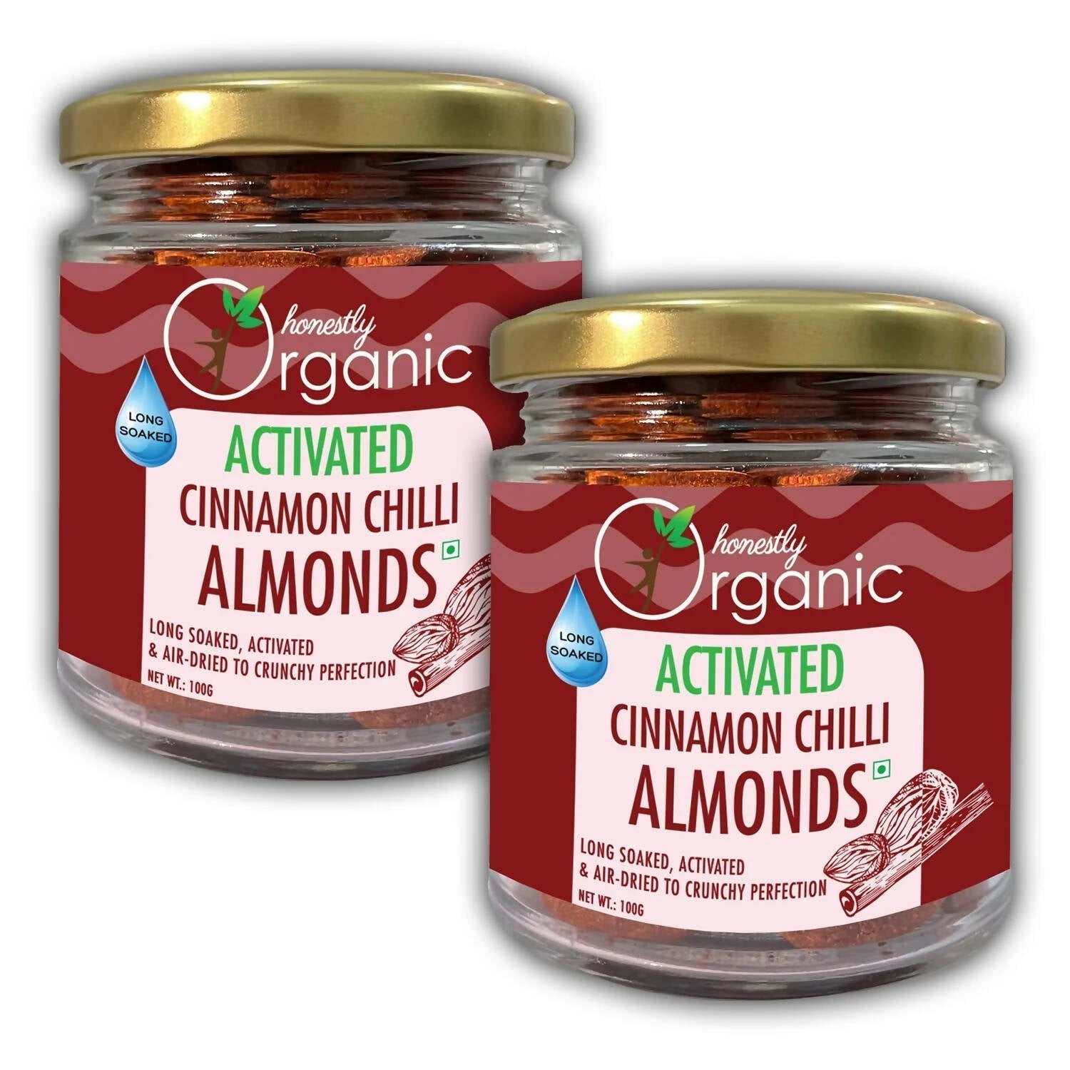 D-Alive Honestly Organic Activated Cinnamon Chilli Almonds 