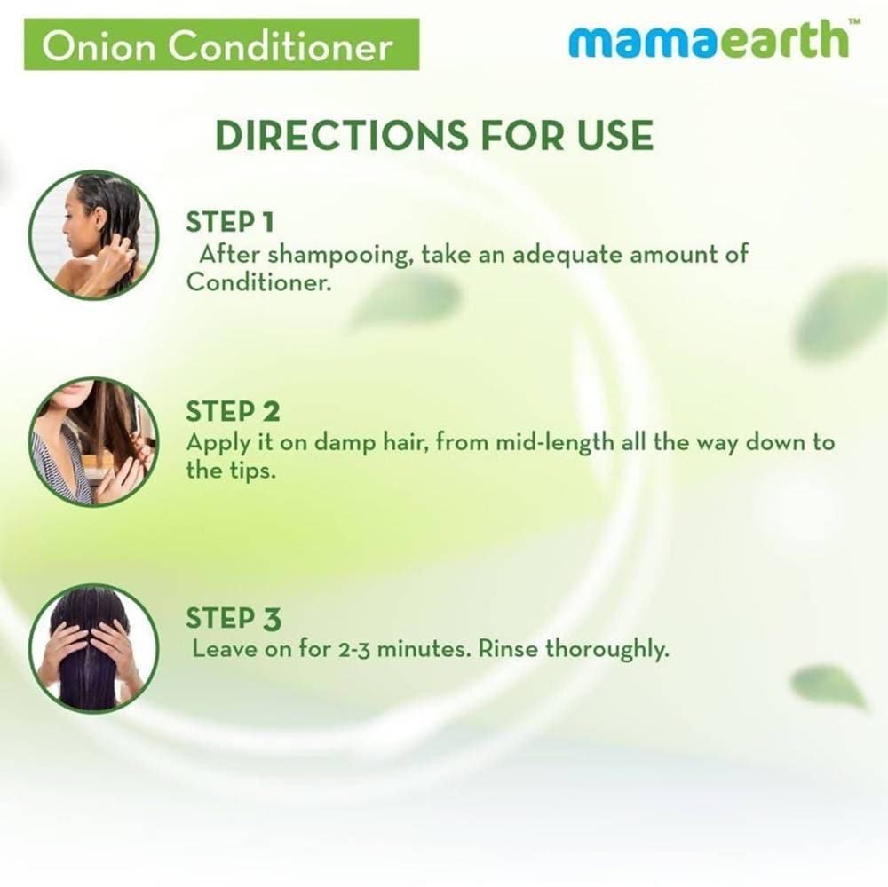 Mamaearth Onion Shampoo & Onion Conditioner For Hair Fall Control