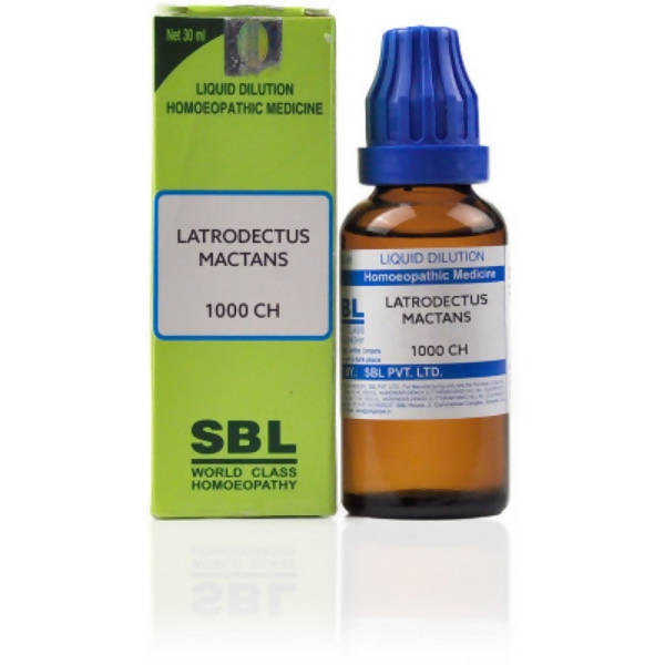 SBL Homeopathy Latrodectus Mactans Dilution