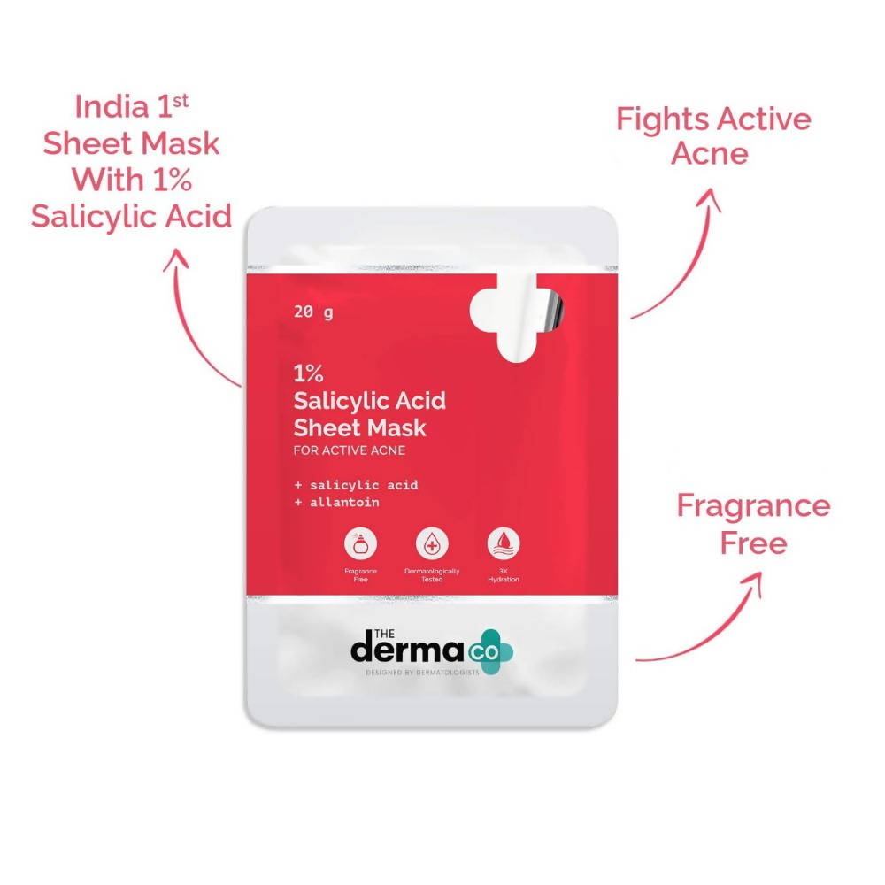 The Derma Co 1% Salicylic Acid Sheet Mask