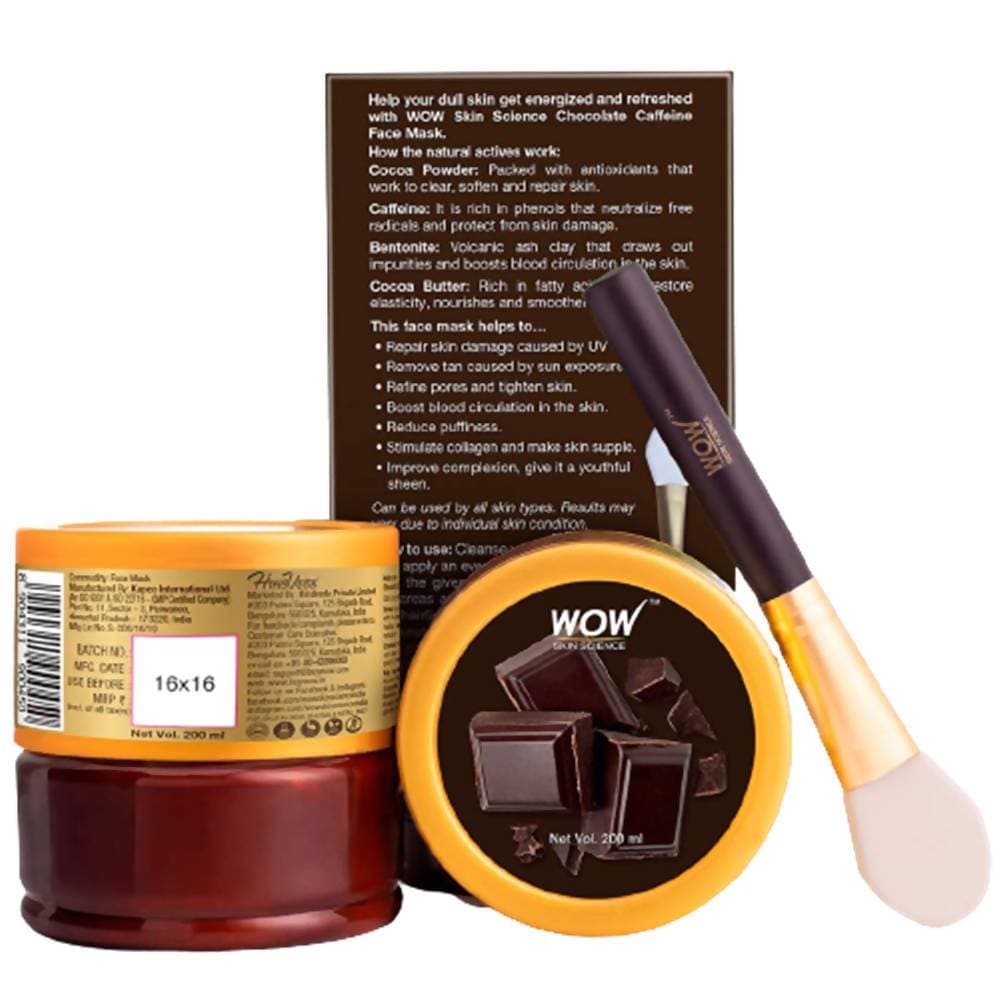 Wow Skin Science Chocolate Caffeine Face Mask - Drmedicart