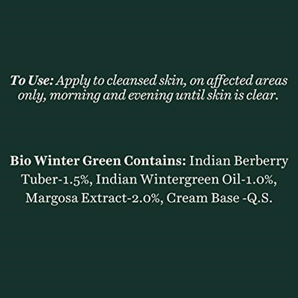 Biotique Bio Winter Green Spot Correcting Anti Acne Cream, 15g