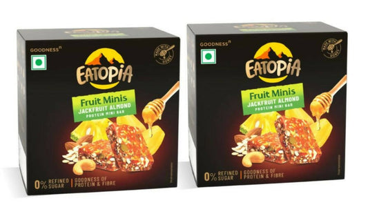 Eatopia Fruit Minis Jackfruit Almond Protein Mini Bar, Australia, Canada 