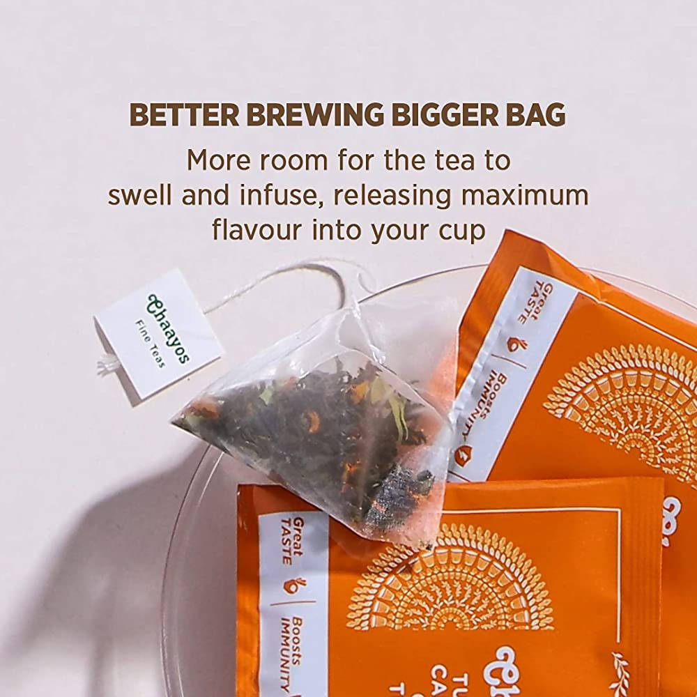 Chaayos Turmeric Cardamom Green Tea