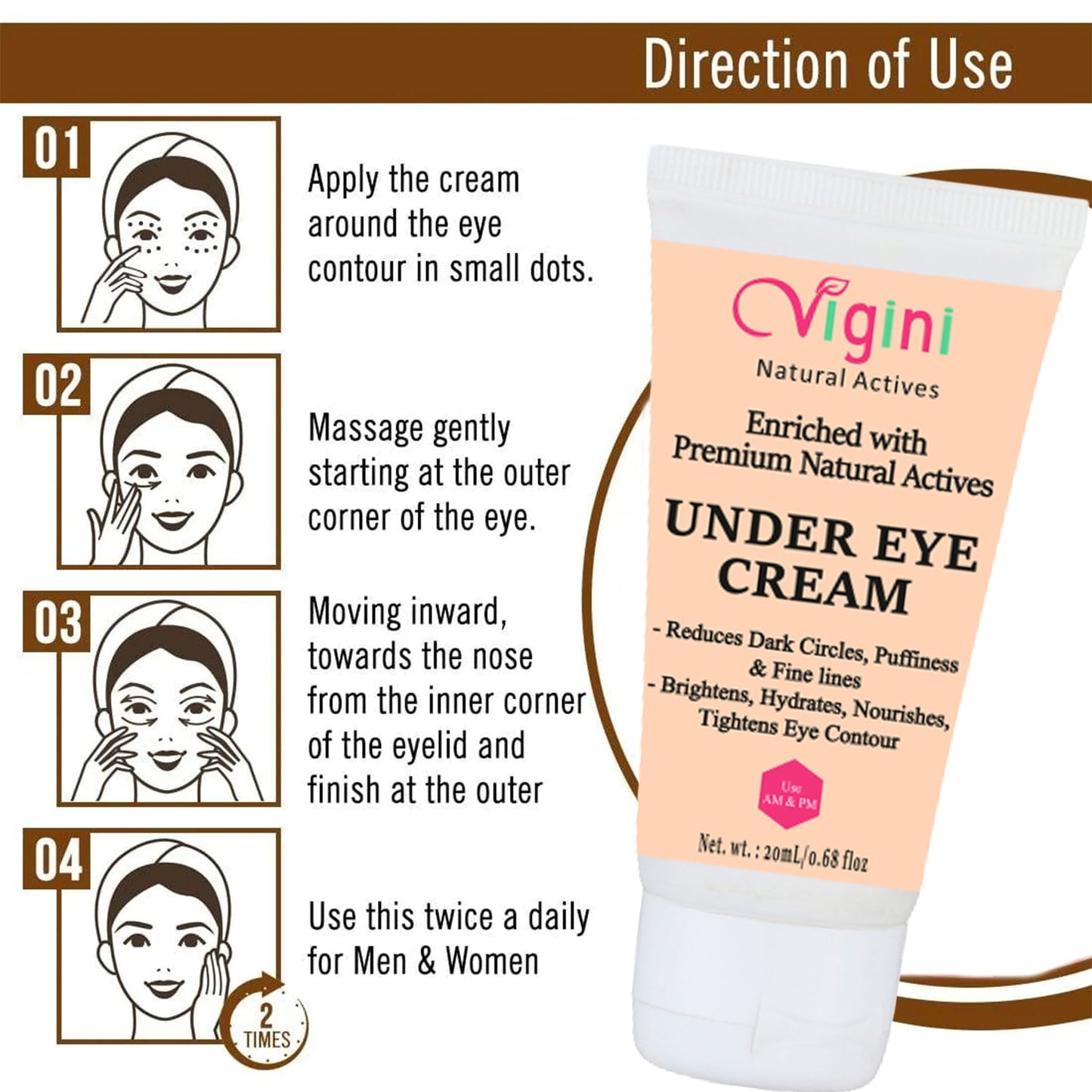 Vigini Under Eye Cream For Dark Circle