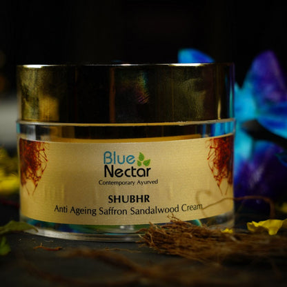 Blue Nectar Shubhr Anti Aging Saffron & Sandalwood Cream for Men