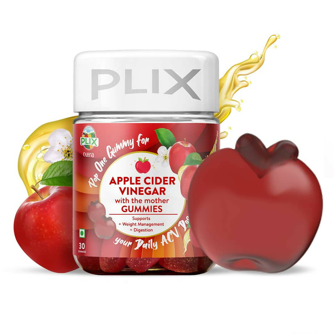 PLIX The Plant Fix Apple Cider Vinegar Gummies for Skin & Hair TrueCureN