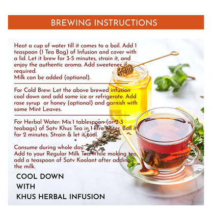 Satv Koolant Khus Herbal Infusion Tea