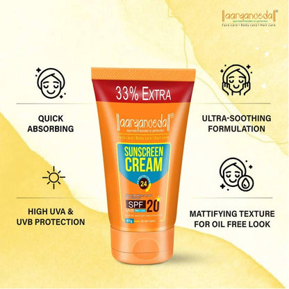 Aaryanveda Sunscreen Cream (SPF-20)