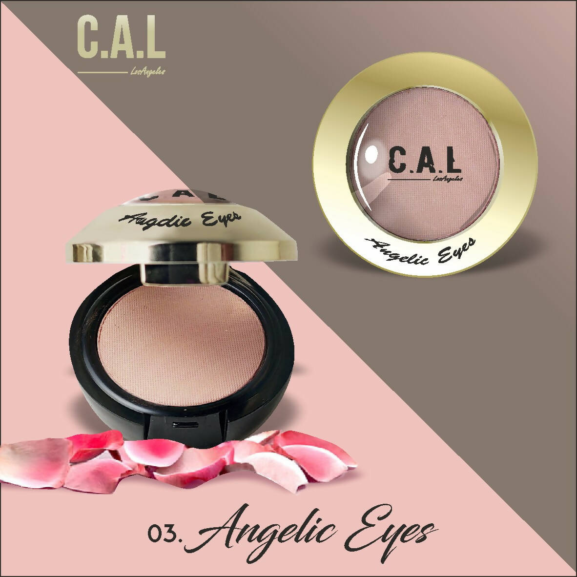 CAL Los Angeles Angelic Eye Shadow (Single Eyes) 03-Brown TrueCure