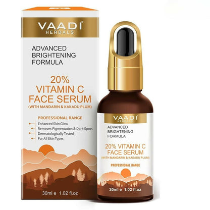 Vaadi Herbals 20% Vitamin C Face Serum With Advanced Brightening Formula 