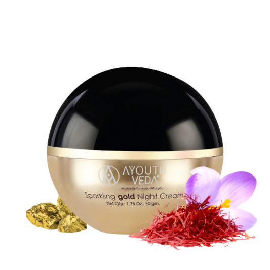 Ayouthveda Sparkling Gold Night Cream TrueCureN