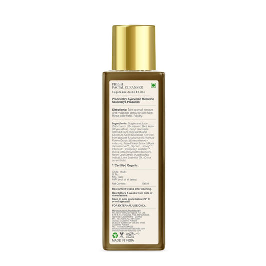 Forest Essentials Fresh Facial Cleanser With Sugarcane Juice & Lime - Drmedicart