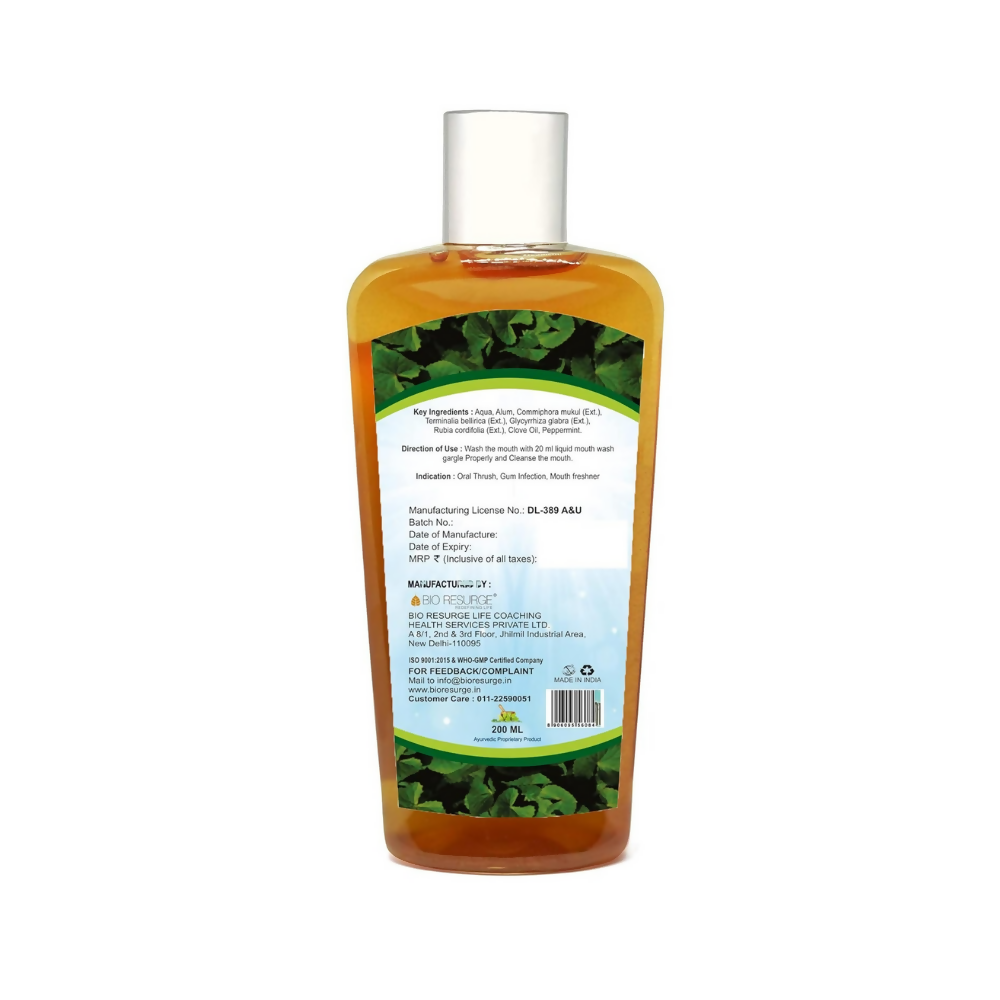 Bio Resurge Life Antibacterial Ayurvedic Mouthwash