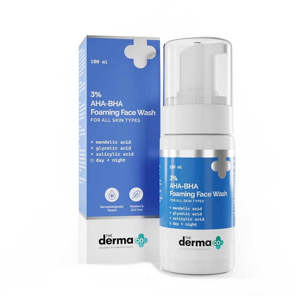 The Derma Co 3% AHA-BHA Foaming Face Wash