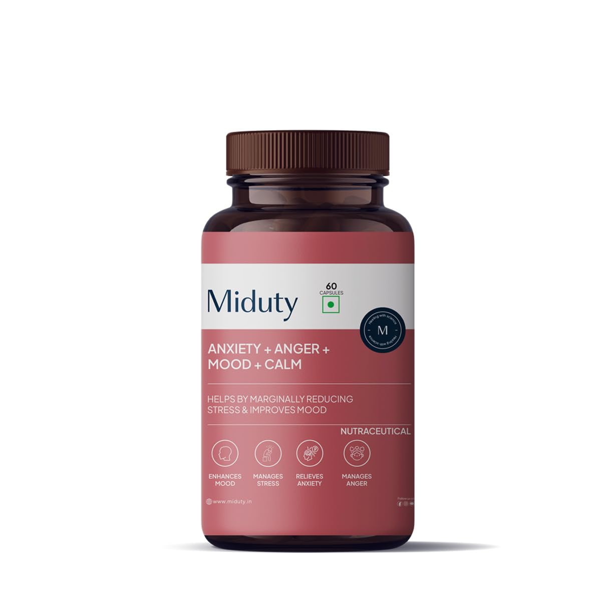 Miduty by Palak Notes Anxiety + Anger + Mood + Calm Capsules  