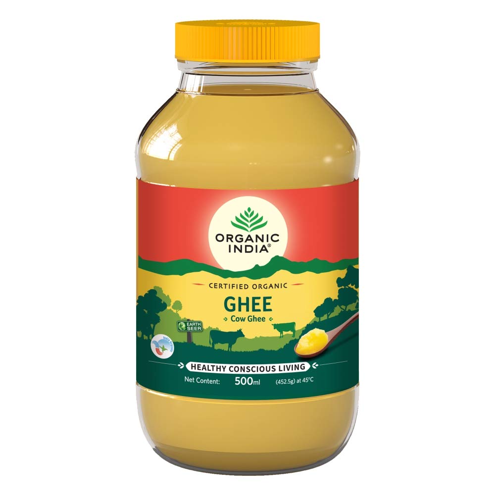 Organic India Organic Cow Ghee 500 ml Bottle, Australia, Canada 