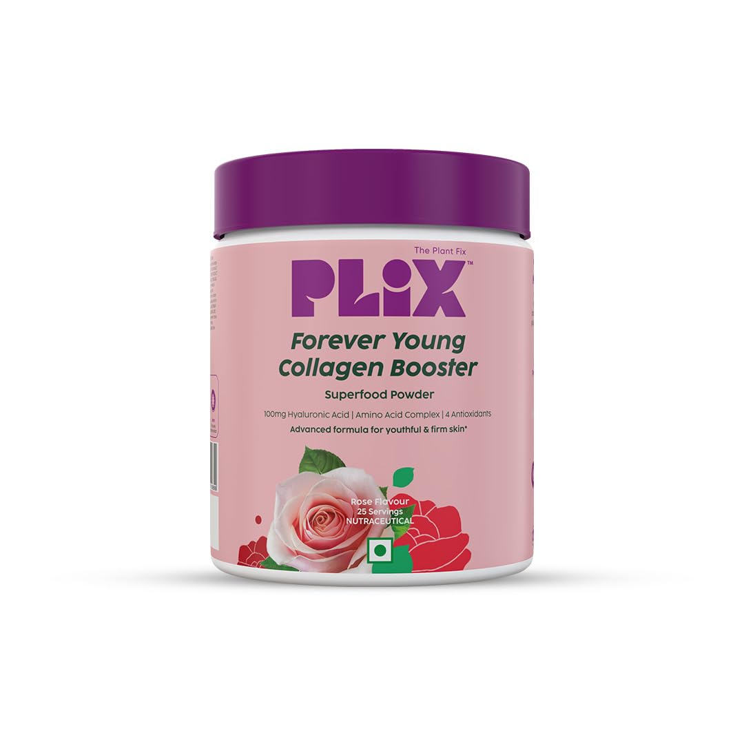 PLIX The Plant Fix Wholefood Collagen Builder Powder for Skin Rose TrueCure