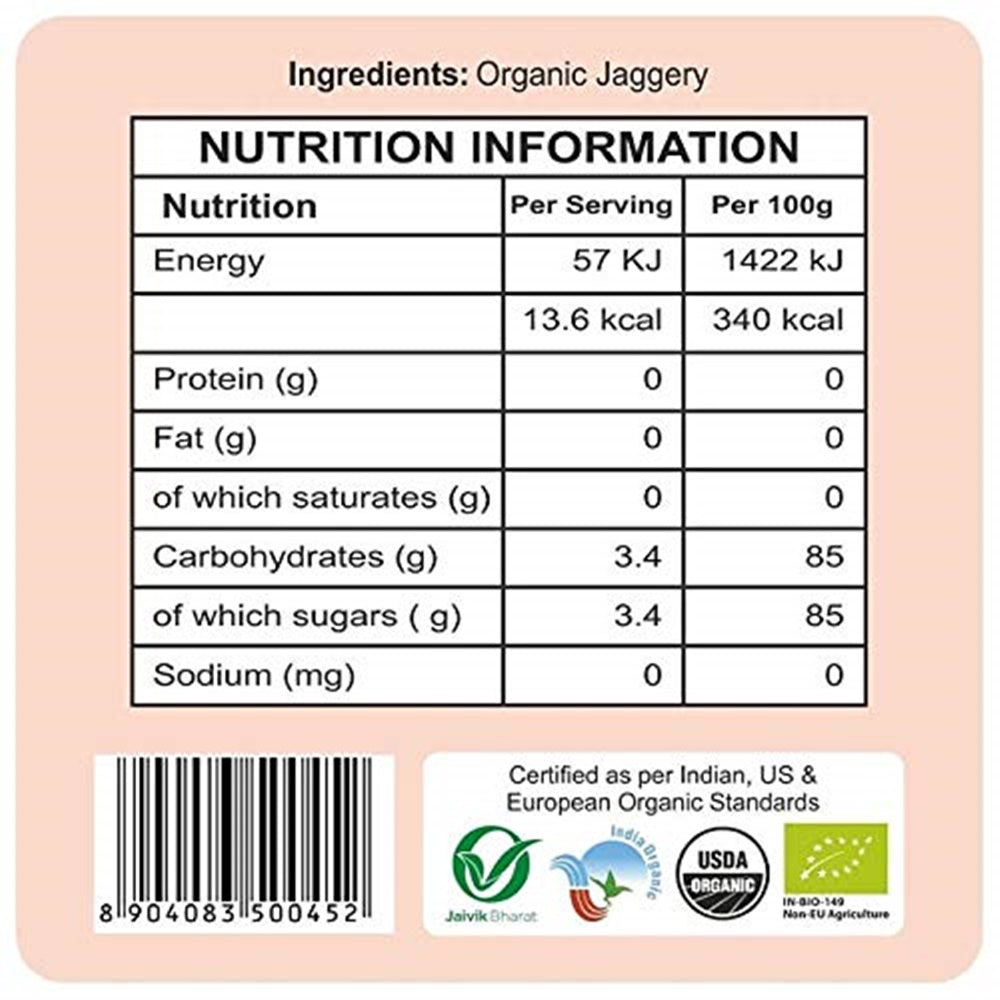 24 Mantra Organic Jaggery, 450g