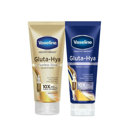 Vaseline Gluta-Hya Flawless Glow & Overnight Radiance Serum-In-Lotion Combo   