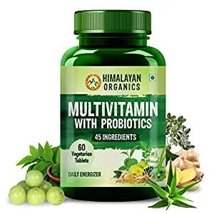 Himalayan Organics Multivitamin With Probiotics Vegetarian Tablets TrueCure