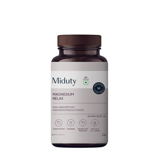 Miduty by Palak Notes Magnesium Relax Capsules TrueCure