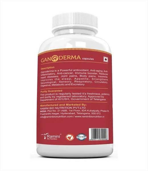 Ramini Bio Nutrition Ganoderma 400mg Veg Capsules