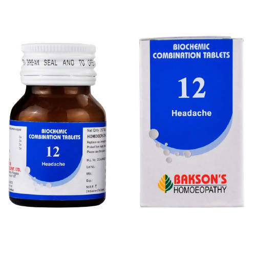 Buy Bakson's natural remedy  Biochemic Combination 12 formulas s Online in USA from Chaijava. Fast shipping available.