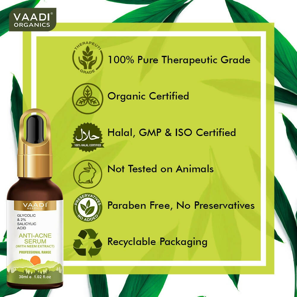 Vaadi Herbals Anti-Acne Serum With Glycolic & 2% Salicylic Acid