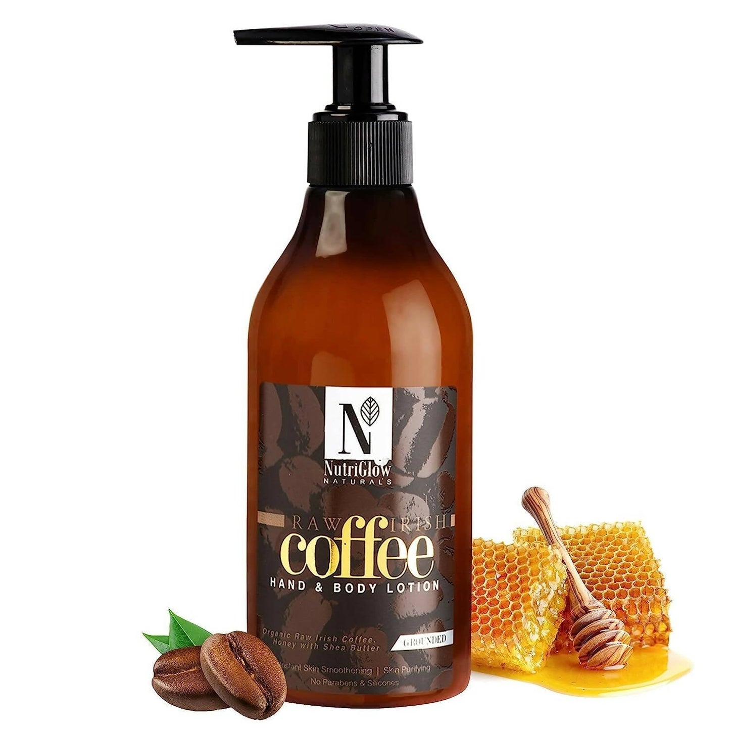 NutriGlow NATURAL'S Raw Irish Coffee Hand and Body Lotion TrueCureN