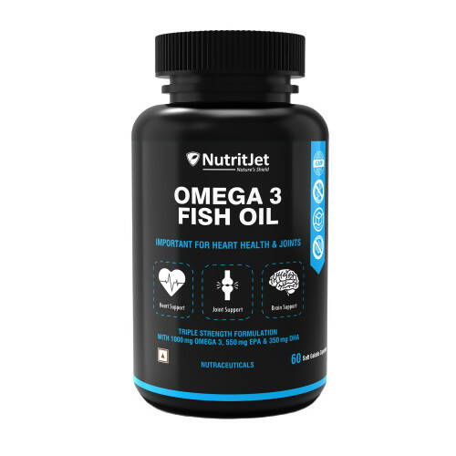 NutritJet Omega 3 Fish Oil 1000mg Capsules TrueCure