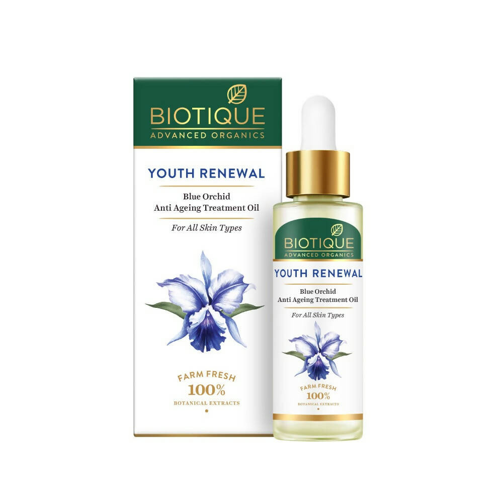 Biotique Advanced Organics Youth Renewal Blue Orchid Anti Ageing Treatment Oil TrueCure