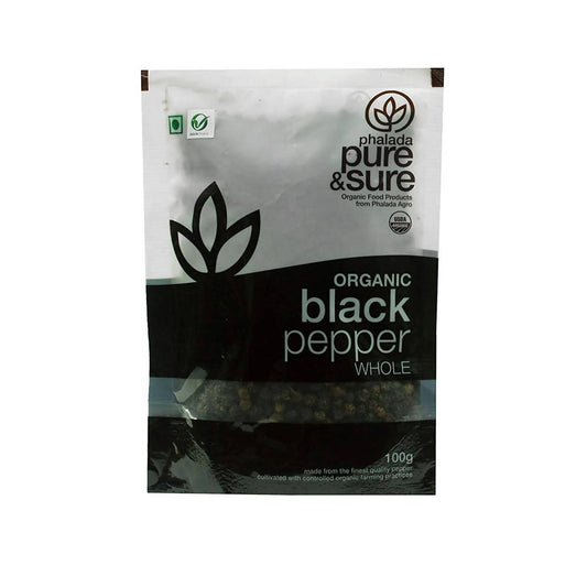 Pure & Sure Organic Whole Black Pepper Whole