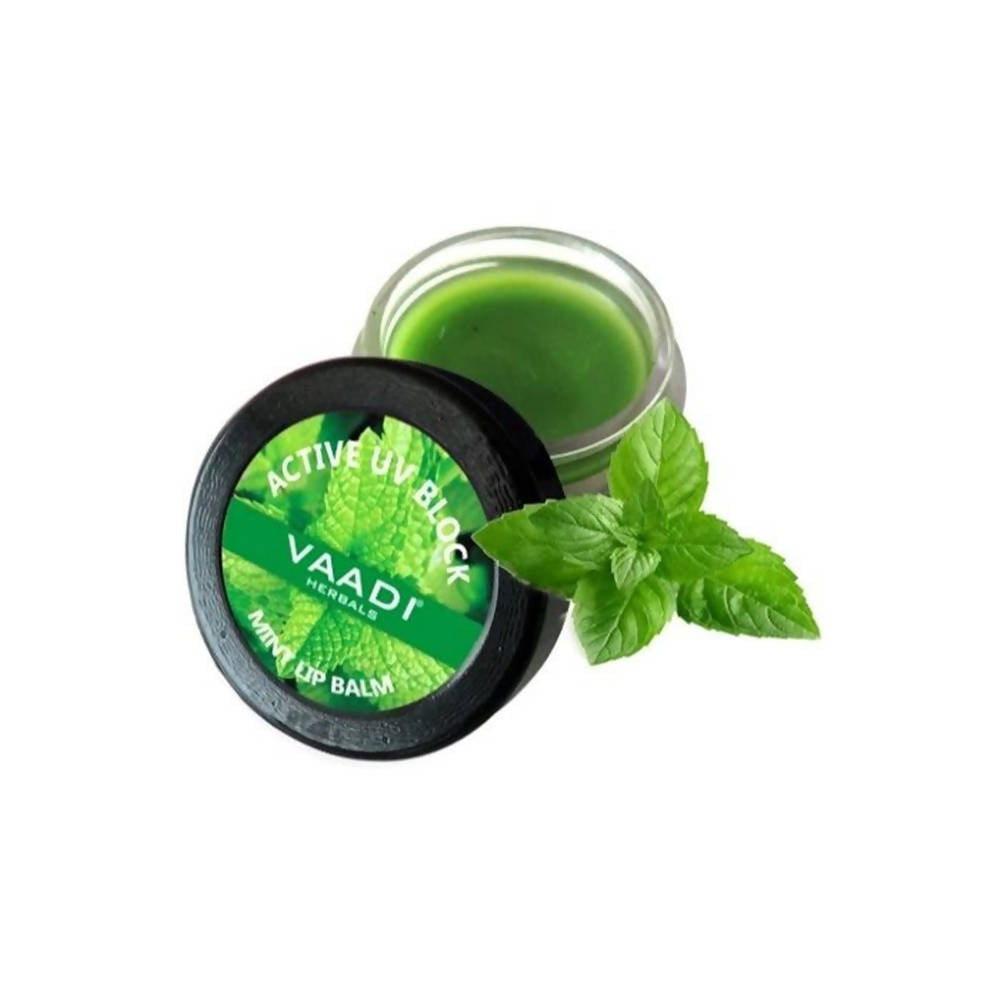 Vaadi Herbals Mint Lip Balm Active UV Block TrueCure